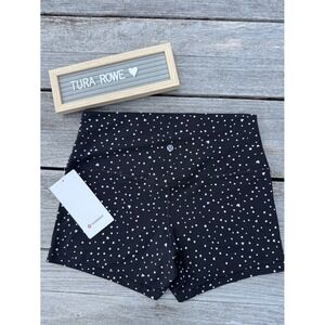 Lululemon Align No Line High-Rise Short 4" – Black White Heart Dot Size 12 NWT